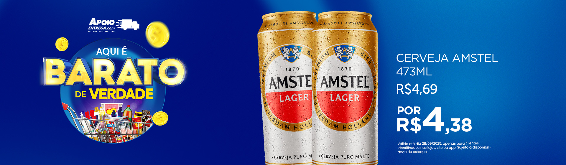 Cerveja Amstel 473ml  28/09